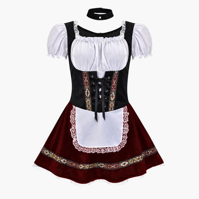 Elegantes Mini Dirndl kleid für Damen - Oktoberfest 2025
