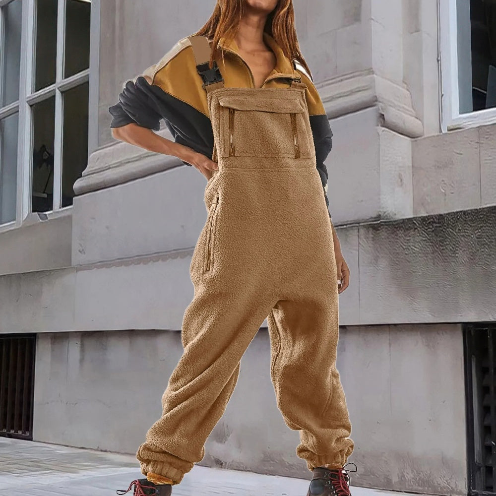 Lanamarie | Verstellbarer Cord-Fleece-Jumpsuit