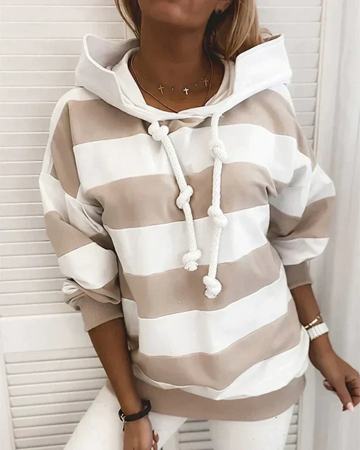 Haydée® | Modernes, lässiges gestreiftes Sweatshirt – ideal für Herbst/Winter