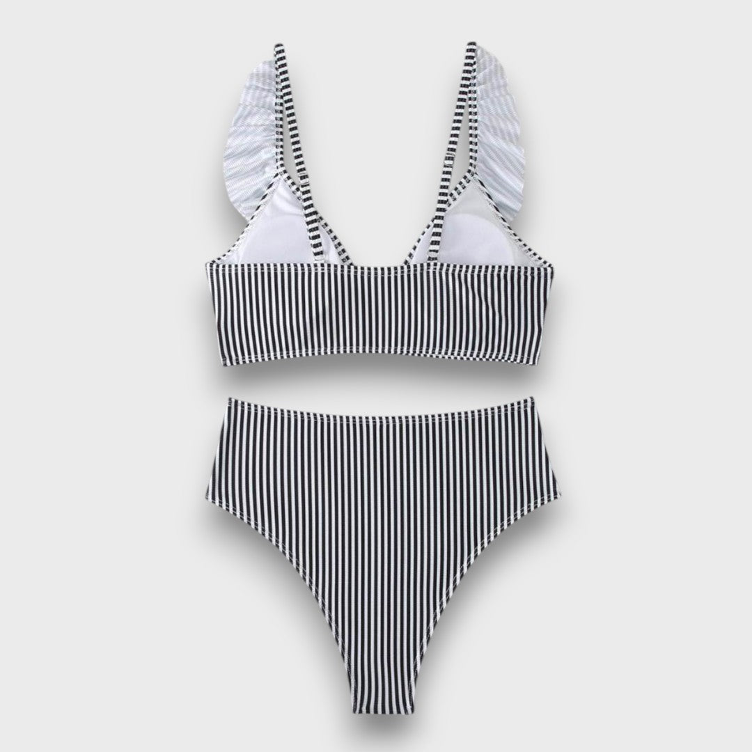 Sarena – Bikini mit Volant und High-Waist-Schnitt