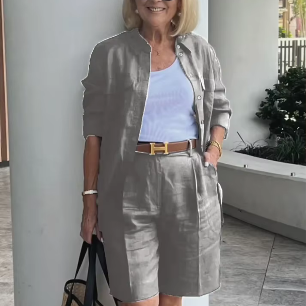 NAÏS – DAS SOMMERSET AUS CARDIGAN & SHORT FÜR STILVOLLE LÄSSIGKEIT