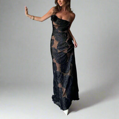 Hedda | Exquisite Blumenmuster Maxikleid