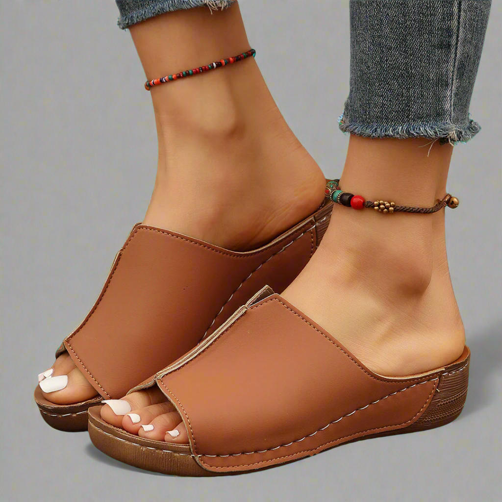 Clemensia | Handcrafted Premium Wedge Sandals
