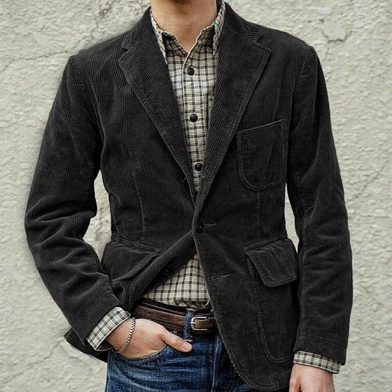 Herren elegante Cordjacke Aliams