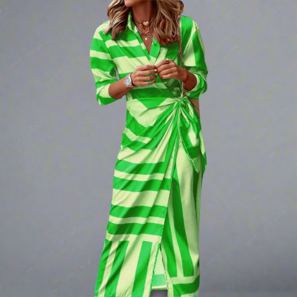 Clarissa | Streifen-Hemdblusenkleid für sommerlichen Komfort