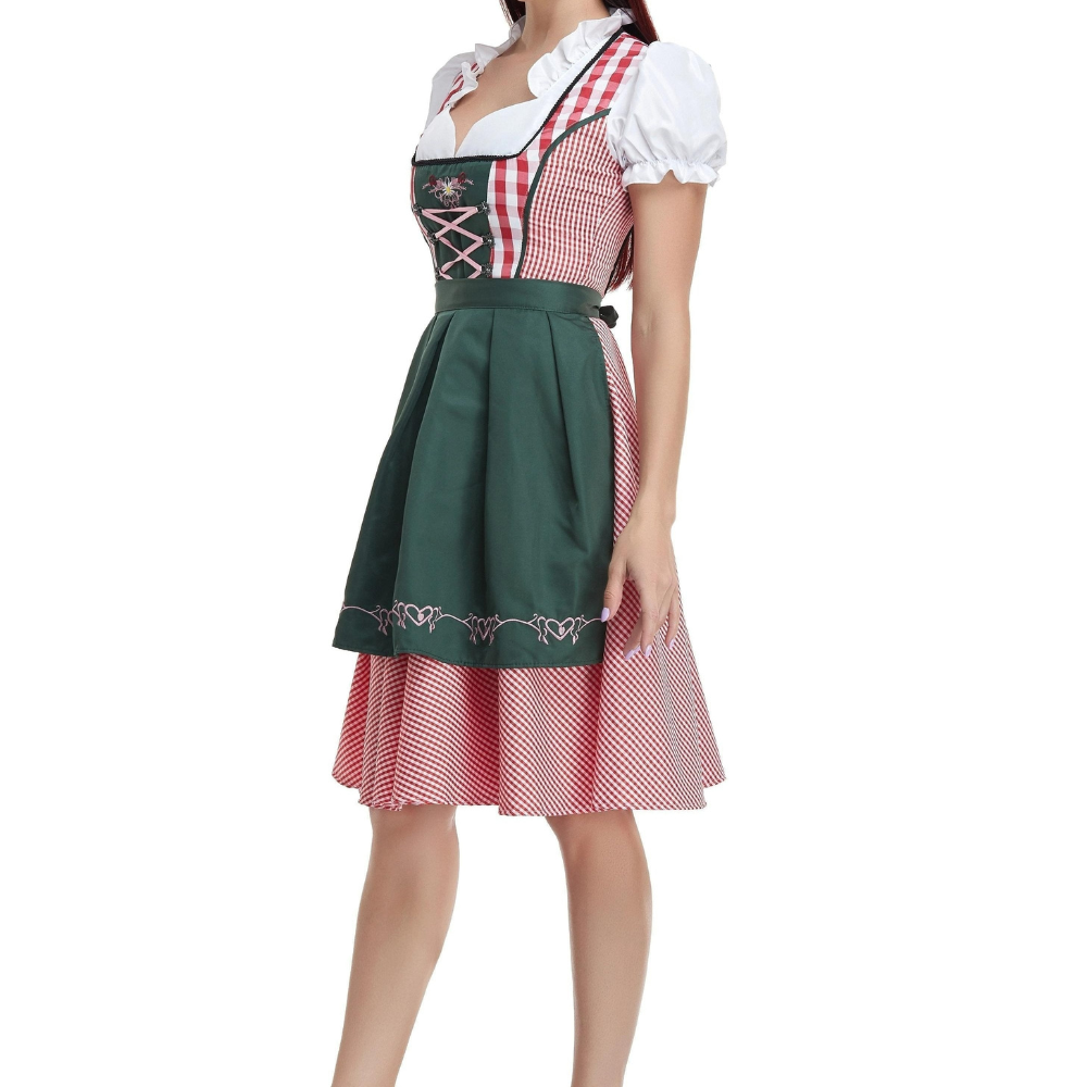 Damen Elegantes Traditionelles Dirndlkleid | Midi