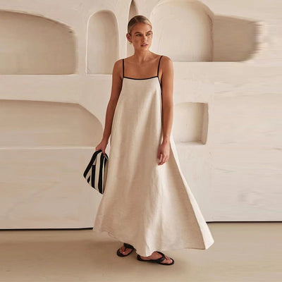 Maxikleid mit Trägern für Frauen - Mirelda