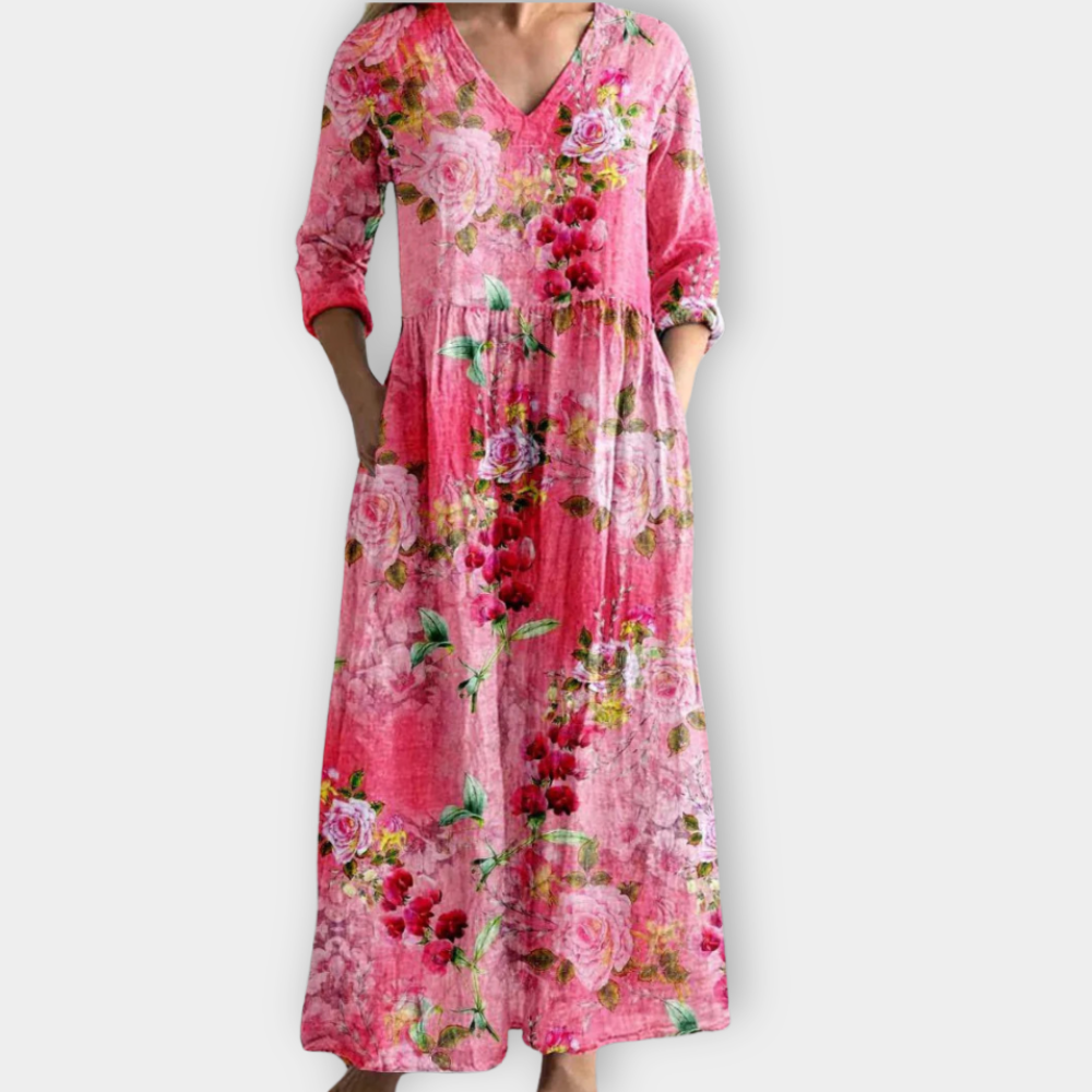Ysora | Boho Maxikleid aus luxuriösem, weichem Stoff