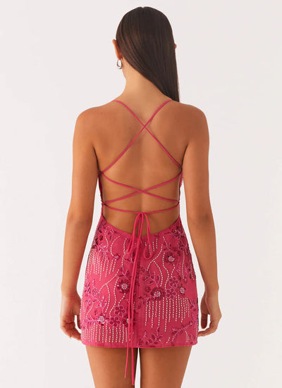 Mandy | Rückenfreies Paillettenkleid