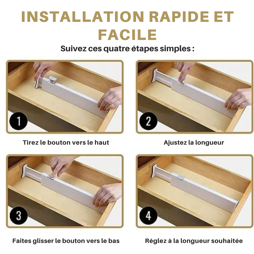 SchubladenPro™ Mühelose Schubladenorganisation