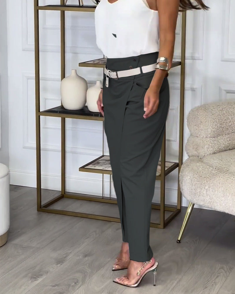 Mirella | Elegante Hose mit Gürtel