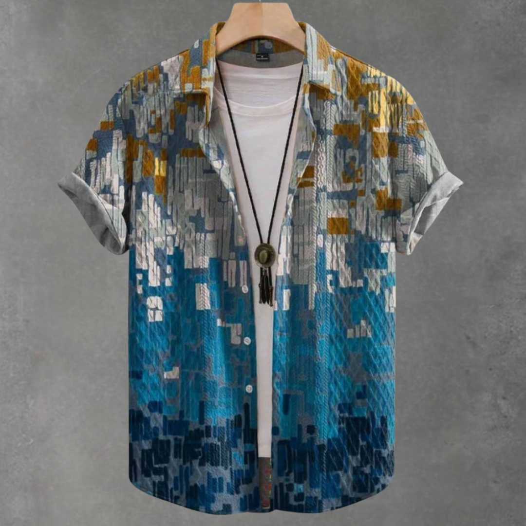 Dustin™ Lässiges Vintage Jacquardhemd