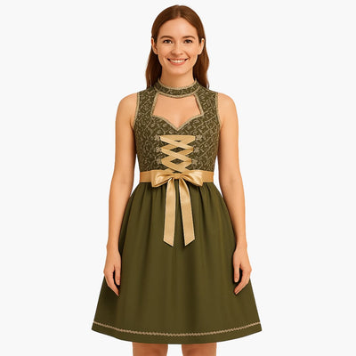 Dirndl mit Schürze für Damen - Oktoberfest 2025
