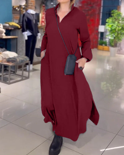 Mila | Lange Robe mit seitlichem Schlitz