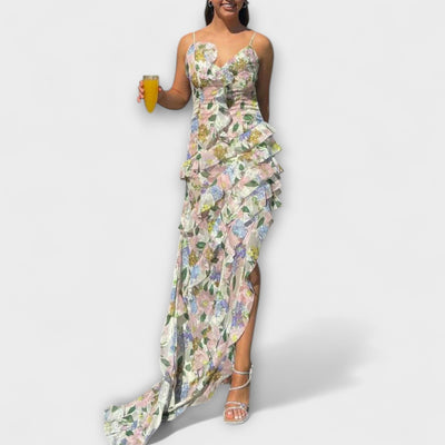 Indie Rüschenkleid mit Trägerdesign