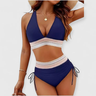 Raven | Bauchfreies Bikini-Set mit hoher Taille