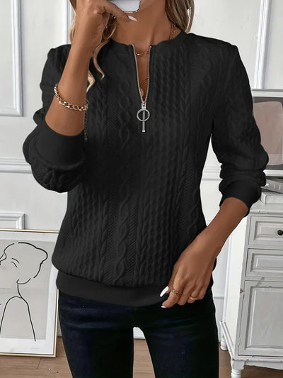 Amy Pullover mit Reißverschluss