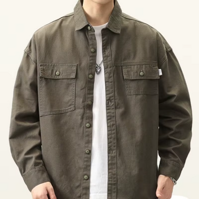 Ewen - Trendige Oversize-Hemdjacke für Herren