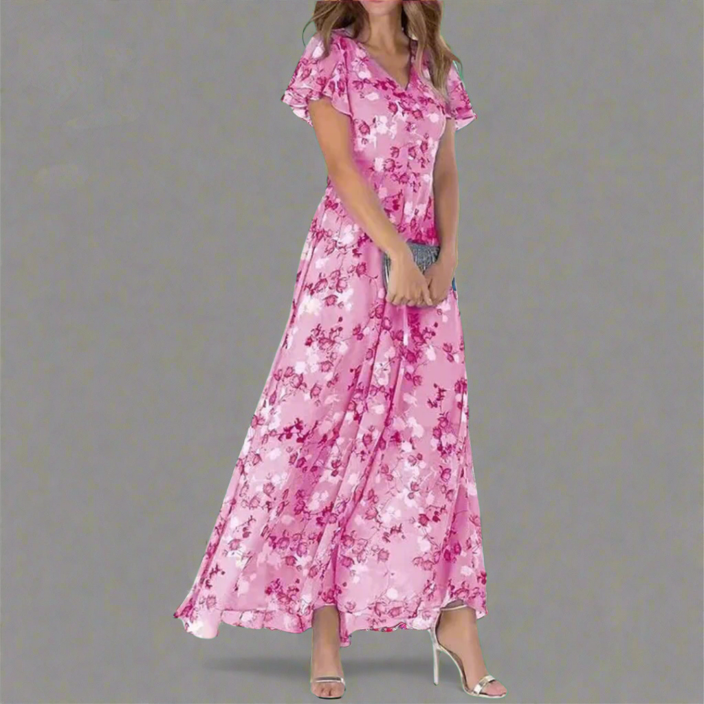 Dahlia | Elegantes Langarmkleid mit Glamour