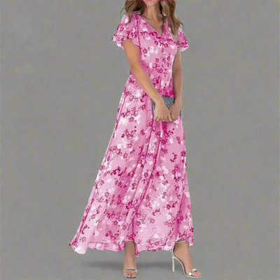 Dahlia | Elegantes Langarmkleid mit Glamour