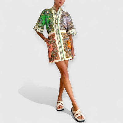 Greta | Bedrucktes Minikleid