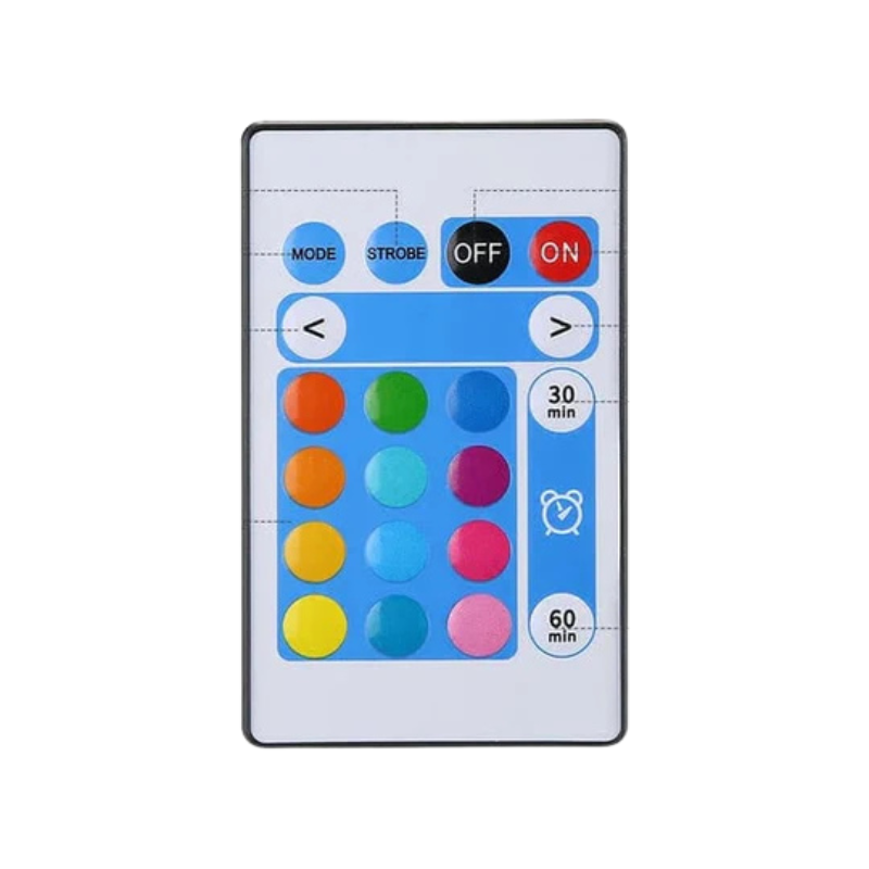 PeacockGlow LED-Projektionlampe – Dekorative Lampe mit Fernbedienung und Farbeffekten