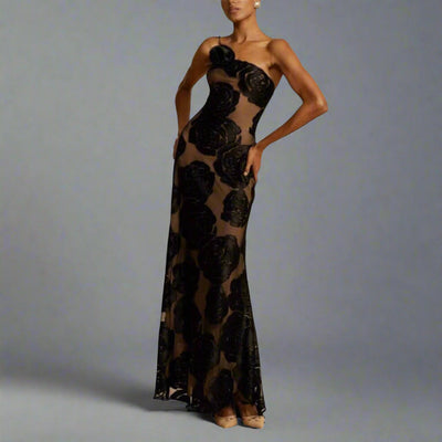 Hedda | Exquisite Blumenmuster Maxikleid