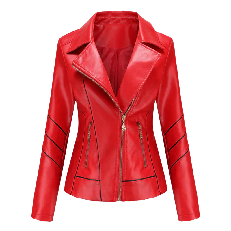Hannie - elegante lederjacke für einen raffinierten look