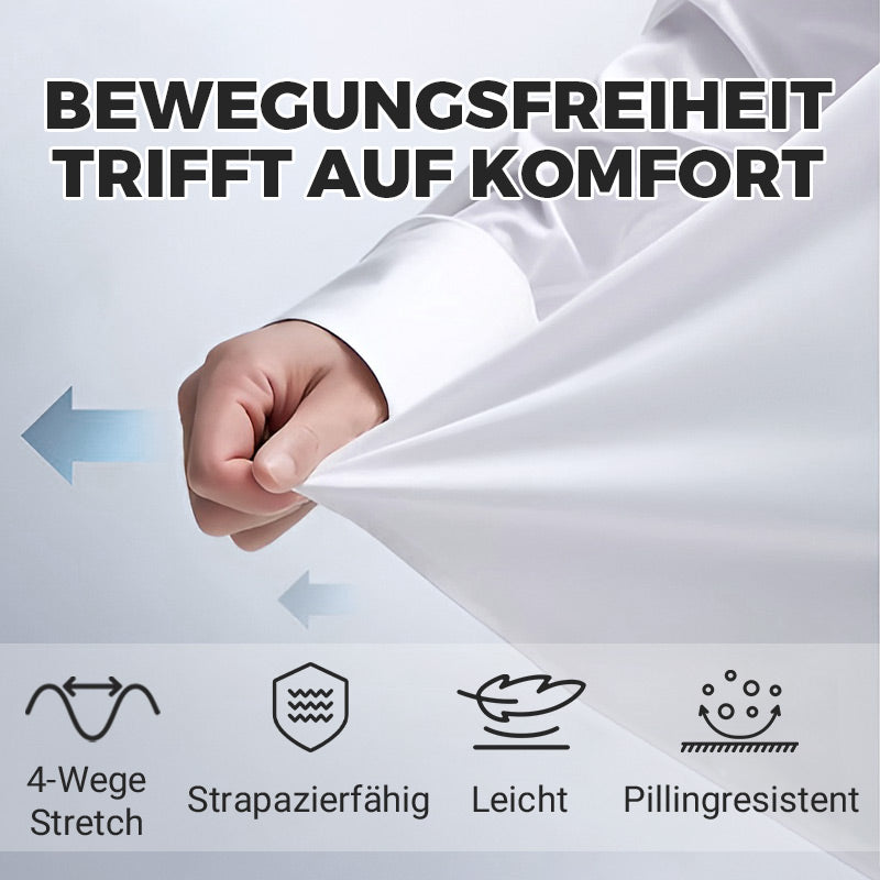 Elias™ | Knitterfreies Stretch-Hemd für Alltag & Büro