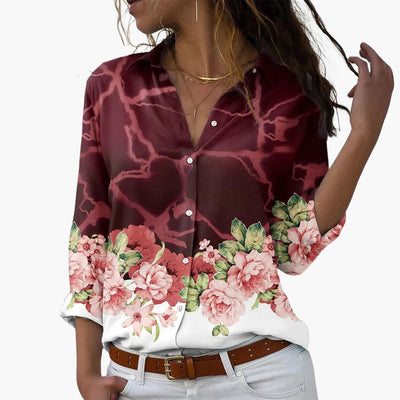 Sommer Top für Damen mit Blumenprint - Lässig & Modern