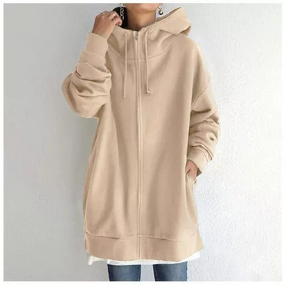 Elena® | Langes Kapuzen-Sweatshirt für Damen, warm