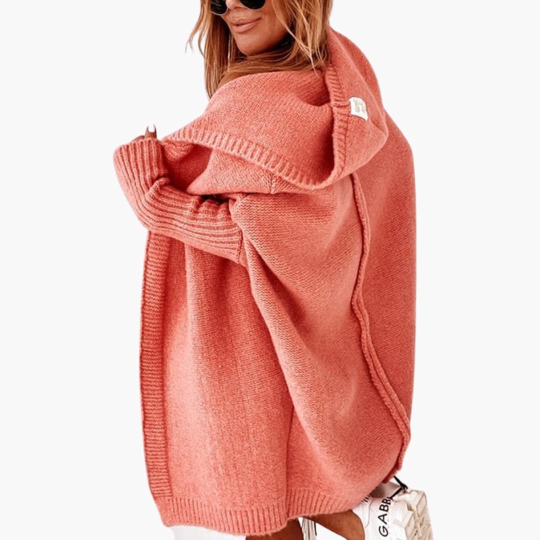 Strick Cardigan mit Kapuze für Damen