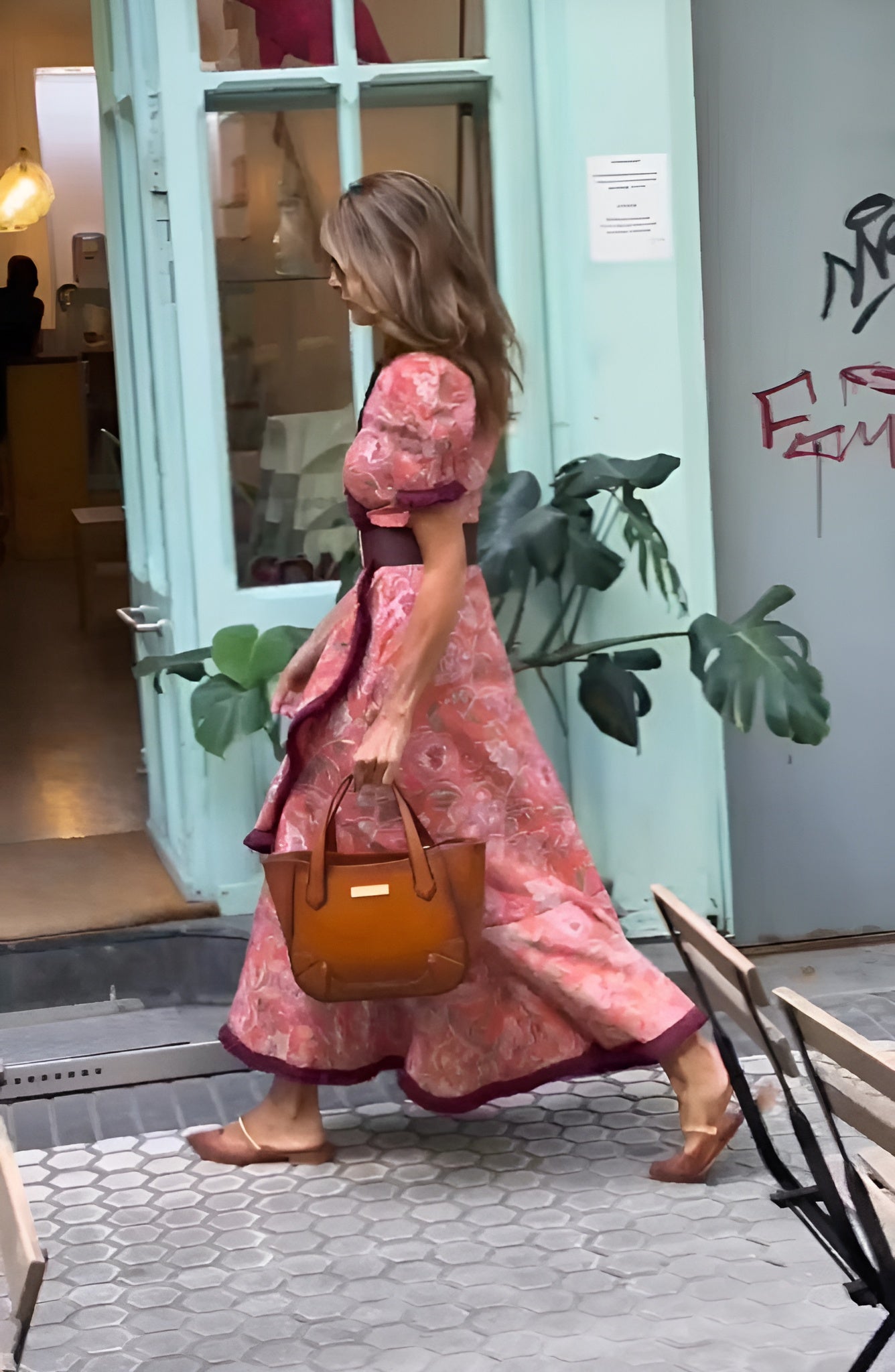 Romina | Elegantes rosa Maxikleid