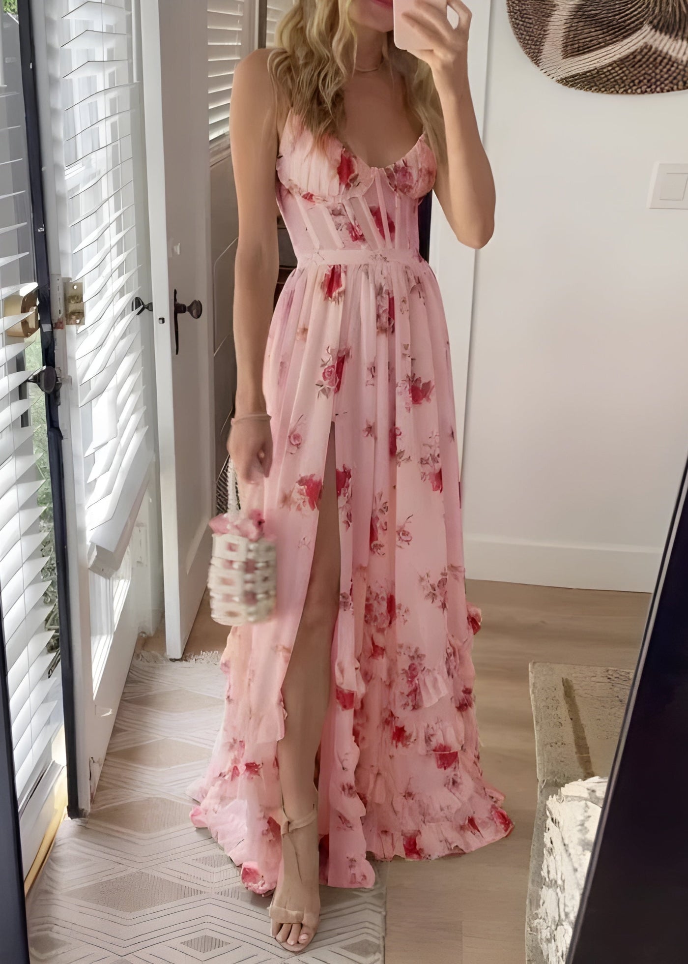 Esmee - Langes Blumenkleid