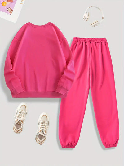 Jimena® | Plüschgefüttertes Langarmpullover- und Trainingsanzug-Set – ideal für Herbst/Winter