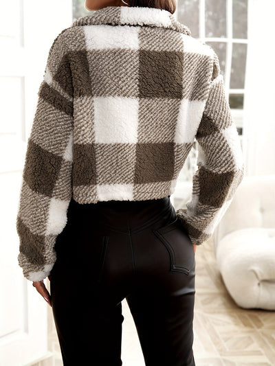 Yamila® | Elegante karierte Wolljacke