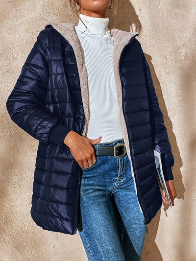 Fabiola® | Lange lässige Wolljacke