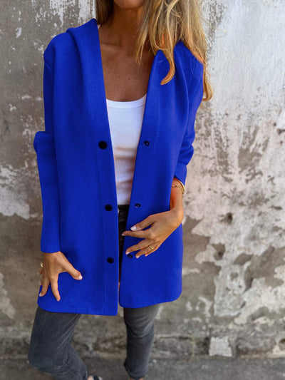 Adriana - Modische Strickjacke mit Kapuze