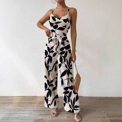 Liane | Trägerloser Overall mit Blumenprint