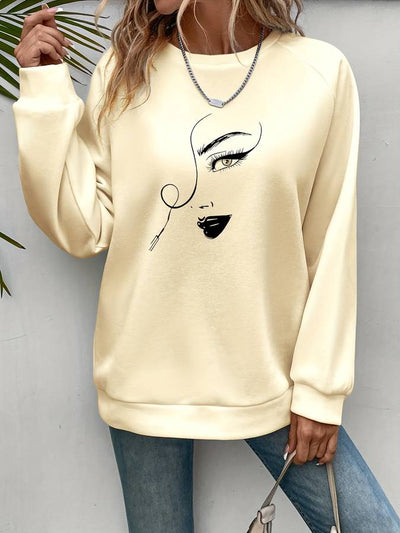 Claire® | Pullover mit Gesichtsaufdruck