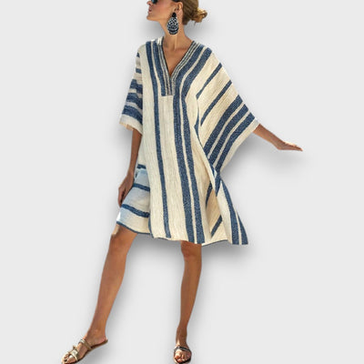 Kalena – Kaftankleid mit maritimen Streifen