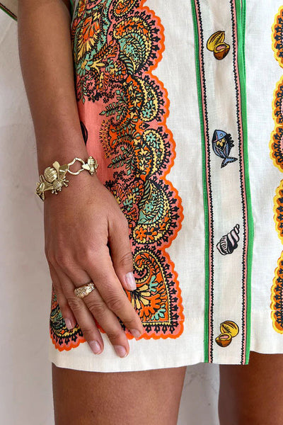 Coco™ - Meerjungfrau Druck Shirt Mini Kleid