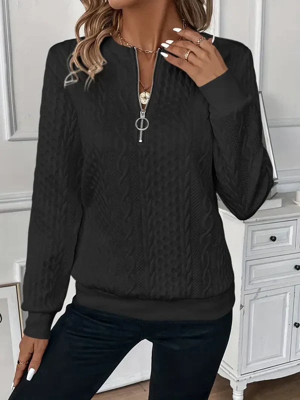 Amy Pullover mit Reißverschluss
