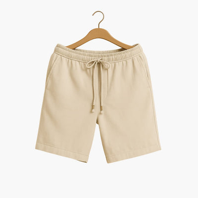Herren Leinen Sommer Shorts mit Kordelzug und Taschen