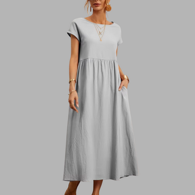 Frieda | Elegantes Maxikleid mit Sommerkomfort
