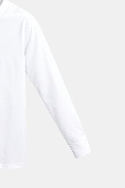 Klassisches Stehkragen-Hemd in Weiß