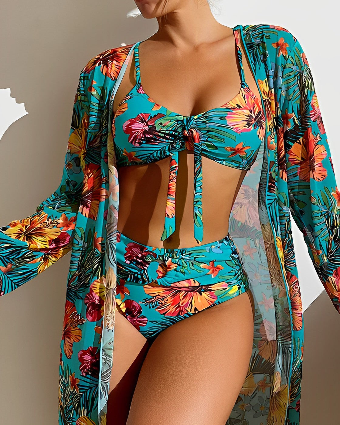 Josefine | Bikini-Set mit Strandkimono
