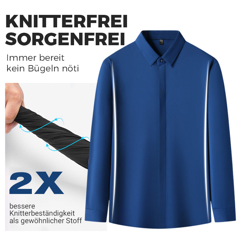 Elias™ | Knitterfreies Stretch-Hemd für Alltag & Büro