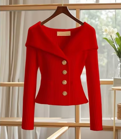 Haven – Gestrickte kurze Strickjacke