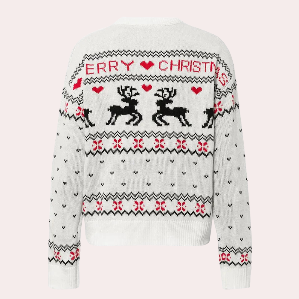 Feona - eleganter damen-weihnachtspullover mit stil
